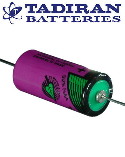 Tadiran TL-5955 (P) 2/3AA Lithium Battery with Axial Leads